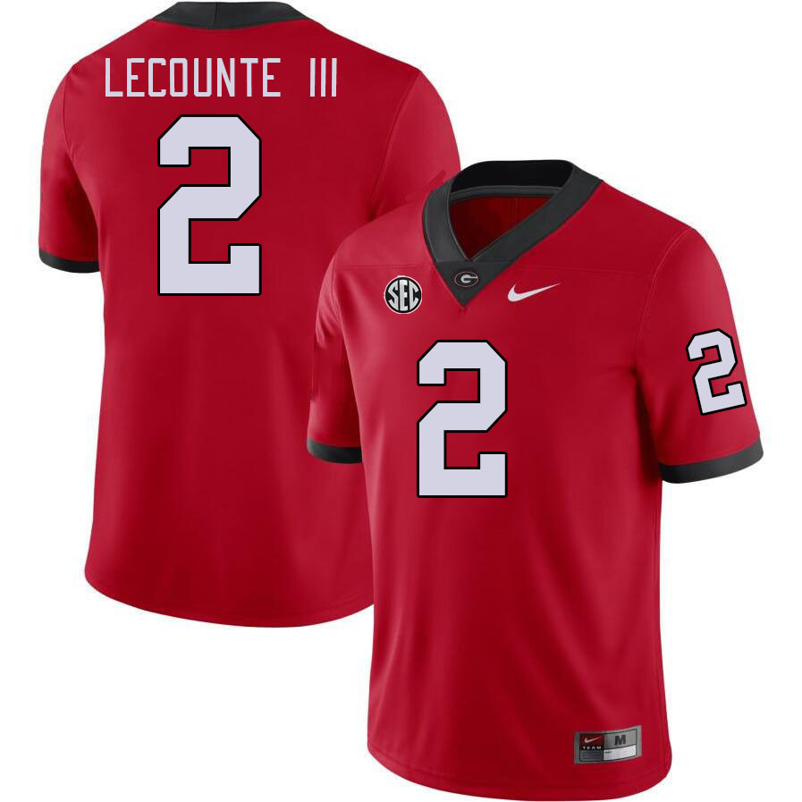 #2 Richard LeCounte III Georgia Bulldogs Jerseys Football Stitched-Red